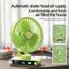 Desktop Portable Handheld Fan,2000Mah Rechargeable Fan Features Five Speed Settings, Night Light Option, And a Digital Display