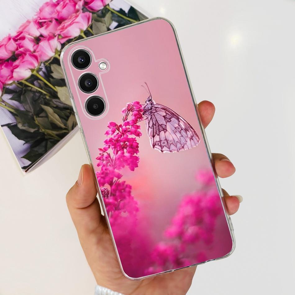For Samsung Galaxy A24 SM-A245F Phone Case Stylish Cat Painted Soft Silicone TPU Cover For Samsung A24 A34 A54 A346B SM-A546B