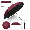 Extra-Large Folding Double Person Sunshade Umbrella with Black Glue Protection