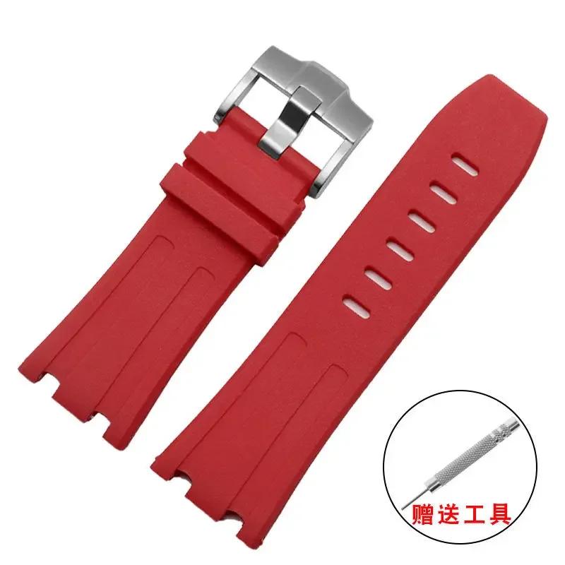 Watch strap suitable for AP Royal Oak Offshore series 15400/15202/15703 waterproof rubber silicone strap 28mm