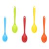 Set of 5 Elegant Soup Spoons Silicone Dinner Spoons Silicone Tablespoons Suitable for Family Meals and Gatherings Use