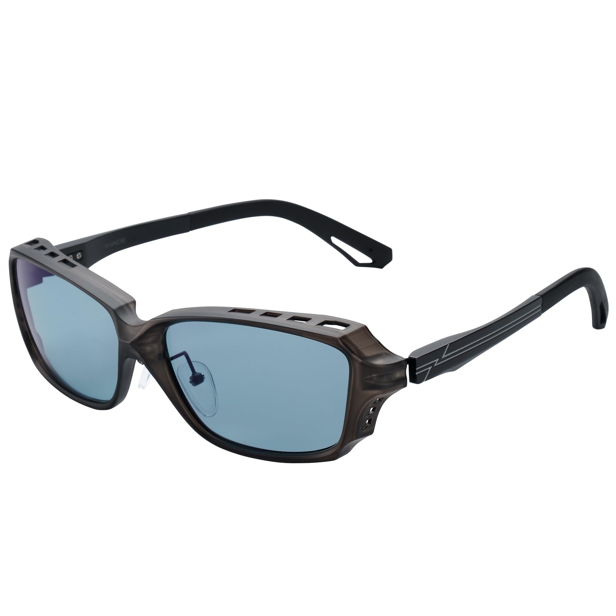

Zeque SHADE Polarized Sunglasses Smoke Matte Black MASTER BLUE F-2243 &