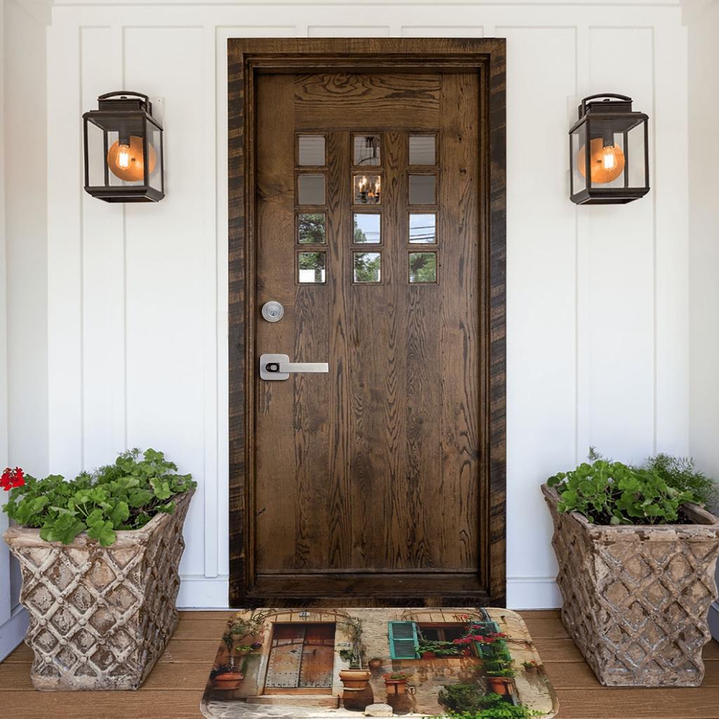 1PC European Courtyard Kitchen Rug Non-Slip Door Mat Pop Design Bathroom Rug Bath Mat Carpet for Home Sink Laundry Ecoreeree