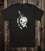 Retro Prison Tattoo Tee T Shirt Vtg Art Skull Dagger Born To Die