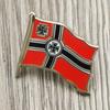 Croce Prussiana Bandiera Emblema Bandiera di Battaglia Tedesca Spilla Smaltata con Distintivo a Croce
