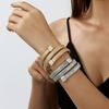 Diamond-encrusted Multi-layer Bracelet, High-end Trendy Cool Personality Exaggerated Bracelet, Bracelet Jewelry