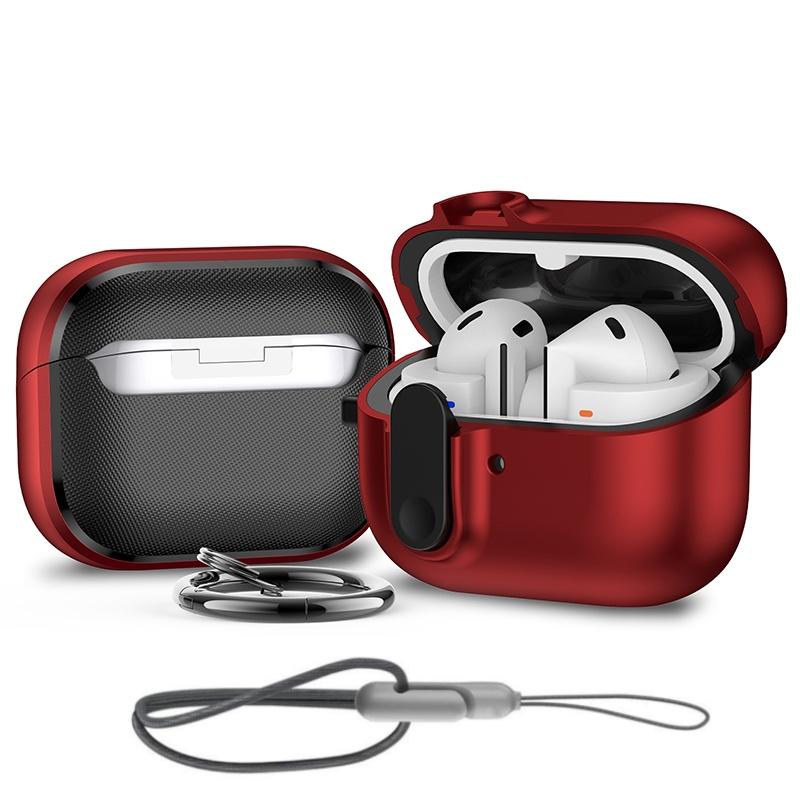 Pentru Samsung Galaxy Buds 3 /3Pro Carcasă cu Blocare de Securitate Carcasă de Protecție Husă cu Șnur pentru Samsung Galaxy Buds 3 (Albastru Pufos)