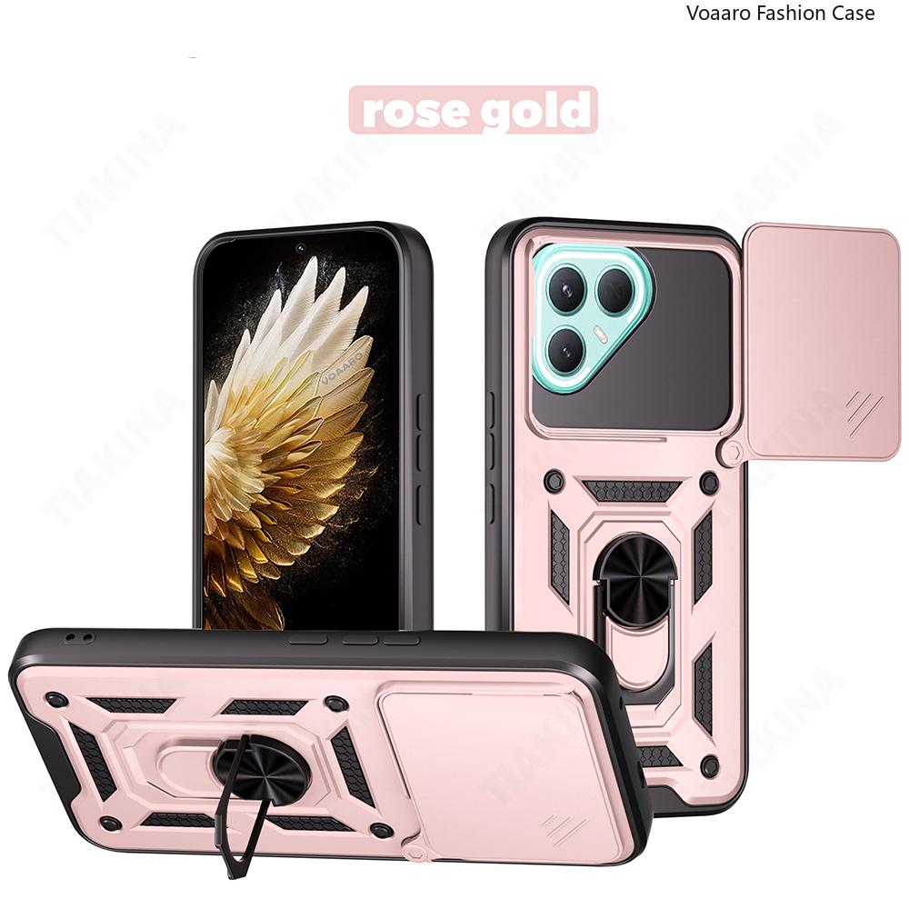 

Чехол-накладка Slide Lens Armor для Tecno Pova 7 Pro 5G Чехол для Tecno Pova 7 Pro 5G Чехол с магнитной подставкой-кольцом Крышка Capa Tecno Pova 7 Pro 5G розовый