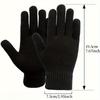 [Warm Winter Gloves] 5 Pairs Women's Soft Warm Winter Gloves | Touchscreen Gloves with Elastic Cuffs, Gloves for Cold Weather