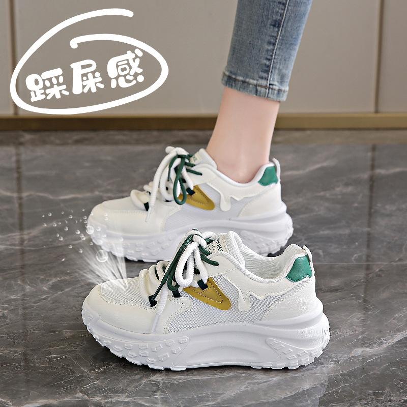 Women's casual 2026 summer new breathable running shoes with mesh and versatile dad shoes