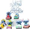 Delightful Pvc Stitch Figurine Set Including 6 Distinctive Characters From The Beloved Anime Series