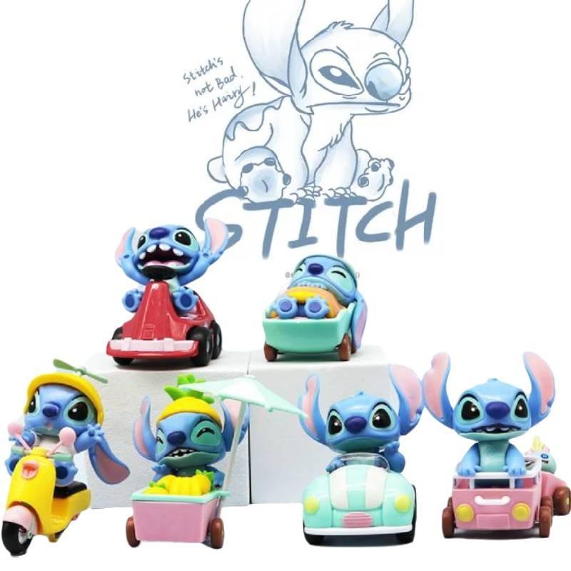 Delightful Pvc Stitch Figurine Set Including 6 Distinctive Characters From The Beloved Anime Series
