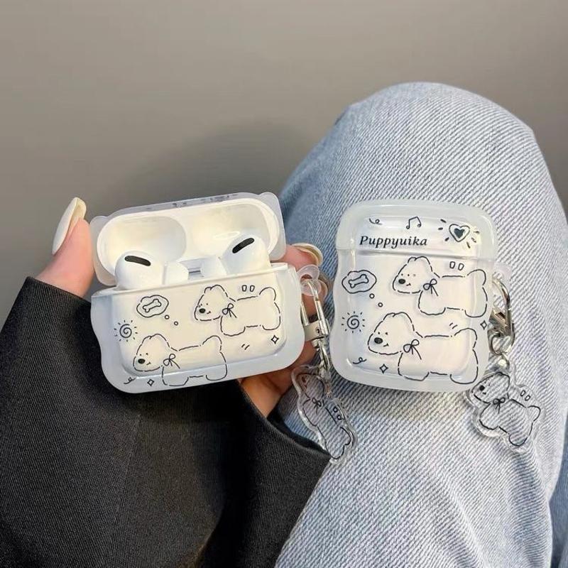 Doodle puppy AirPods 1 protective case airpodspro1 earphone cover apple three generation 1 generation protective case