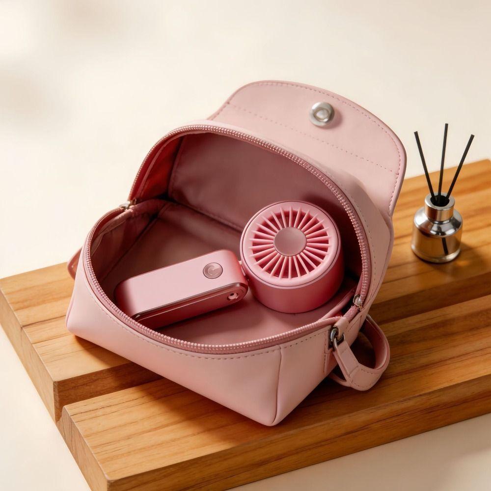 Foldable Handheld Mini Fan 3 Speeds Neck Hanging Small Fan Personal Cooling Fan  Desktop Use