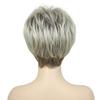 New Fashionable Fluffy Wig with Slanted bangs Wig Headset