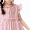 Girls' Ruffle A-line Sleeveless Layered Dress