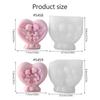 Reusable Angel Heart Silicone Mold For Handmade Soap Making Art Projects Chocolate Molding Home Decoration