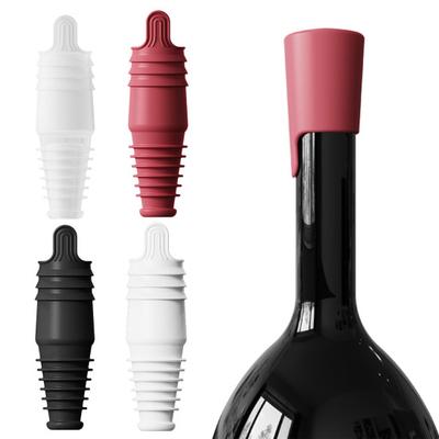 Silicone Wine Stopper Reusable Wine Bottle Stopper Leak-Proof Airtight Seal for Wine Champagne Whiskey Beer Bottles Food Grade Silicone Wine Cork
