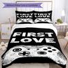 3pcs Game Controller Bedding Set Duvet Cover Closure Includes 1 Duvet Cover & 2 Pillowcases, Soft and Comfortable for All Seasons.