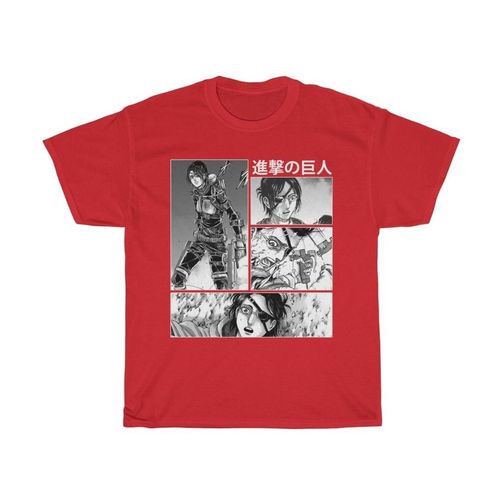 Hange Zoe Attack on Titan AOTAnimeUnisexga Levi Eren Season 4 new unisex shirt M