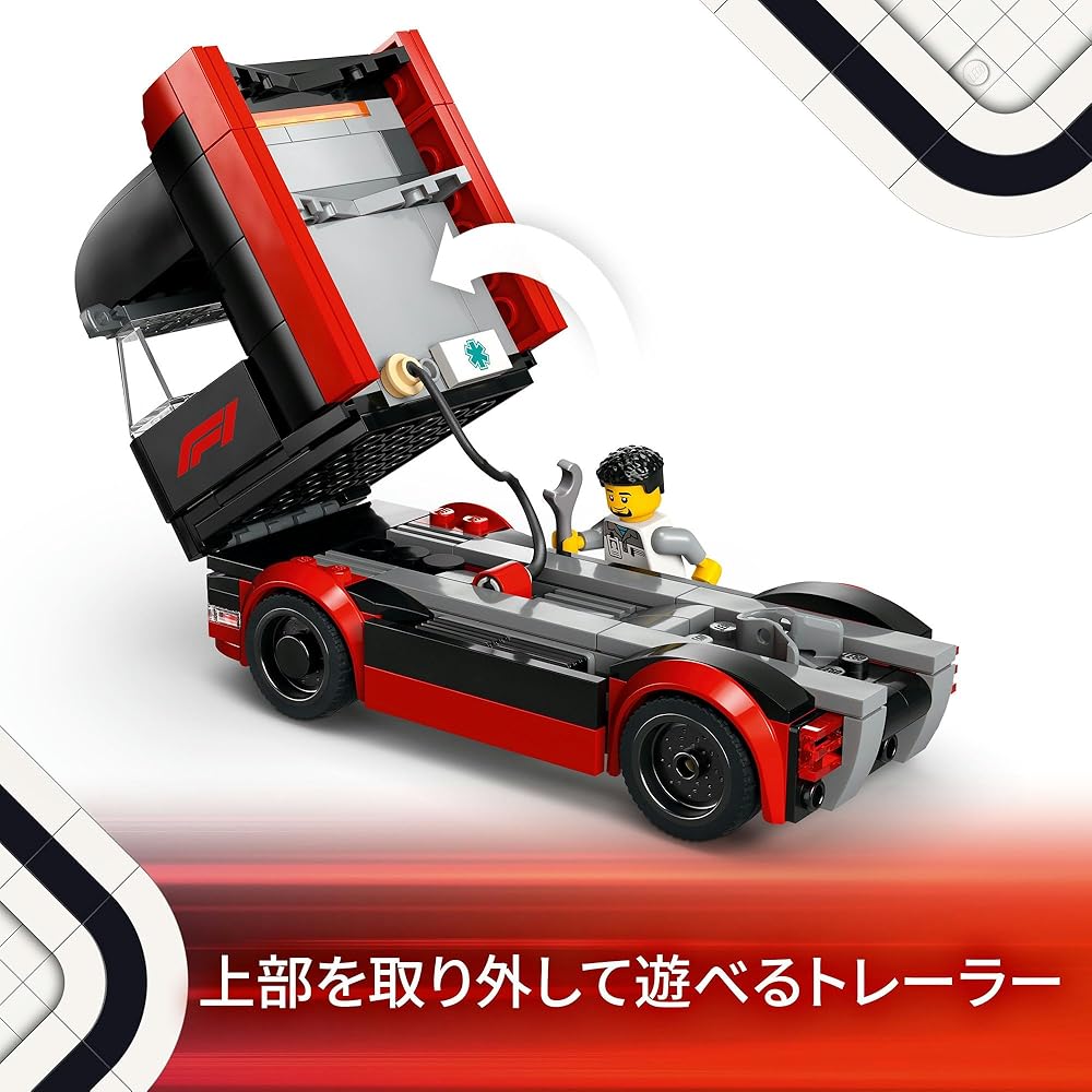 LEGO City F1 RB20 & AMR24 Race Car Set with F1 Track Building Blocks Toy for Kids Ages 8-10