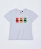 DYSFUNCT Criminals Bear Slim Fit T-Shirt(White)
