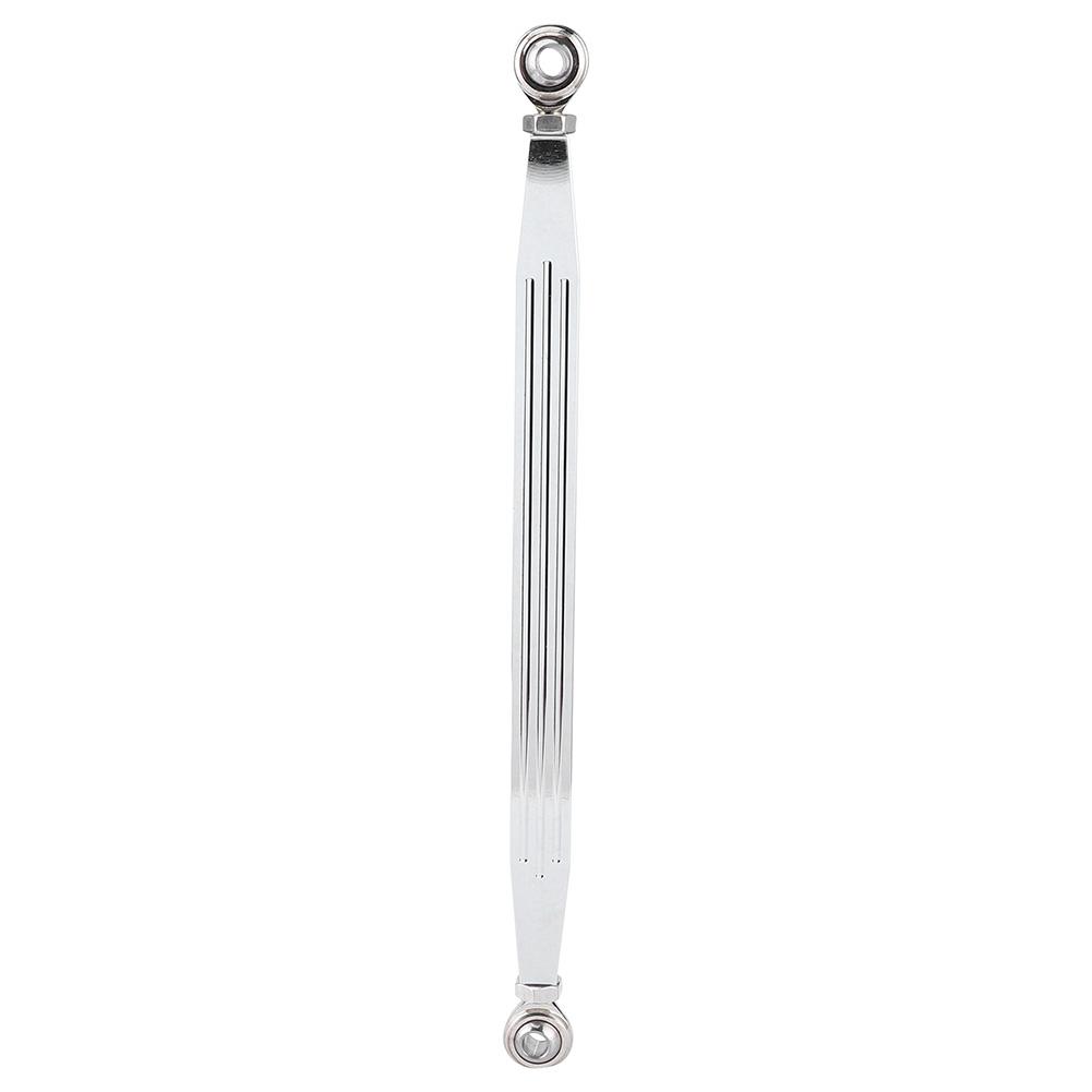 300mm 12in Stripe Long Type Gear Shift Arm Lever Linkage Link Rod Silver