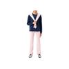 Emporio Armani Sudadera con estampado de logo de letras Ea7 Fw23 Cuello Redondo Manga Larga Mujer sudadera Azul Marino 6RTM03-TJDCZ-1554