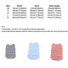 Round Neck Dog Cooling Vest Soft Fabric Pet Striped T-Shirt Dog Summer Clothes  Photography