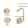 High Pressure Car Wash Water Gun Elbow, Stainless Steel U-Bend Rod with Quick Connect 1/4" Right Angle Extension