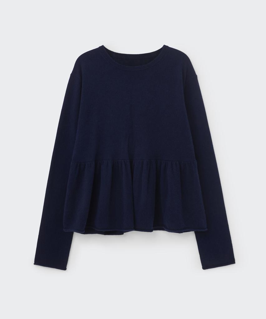 Koseumoseu Flare Cashmere Knit (Deep Navy)