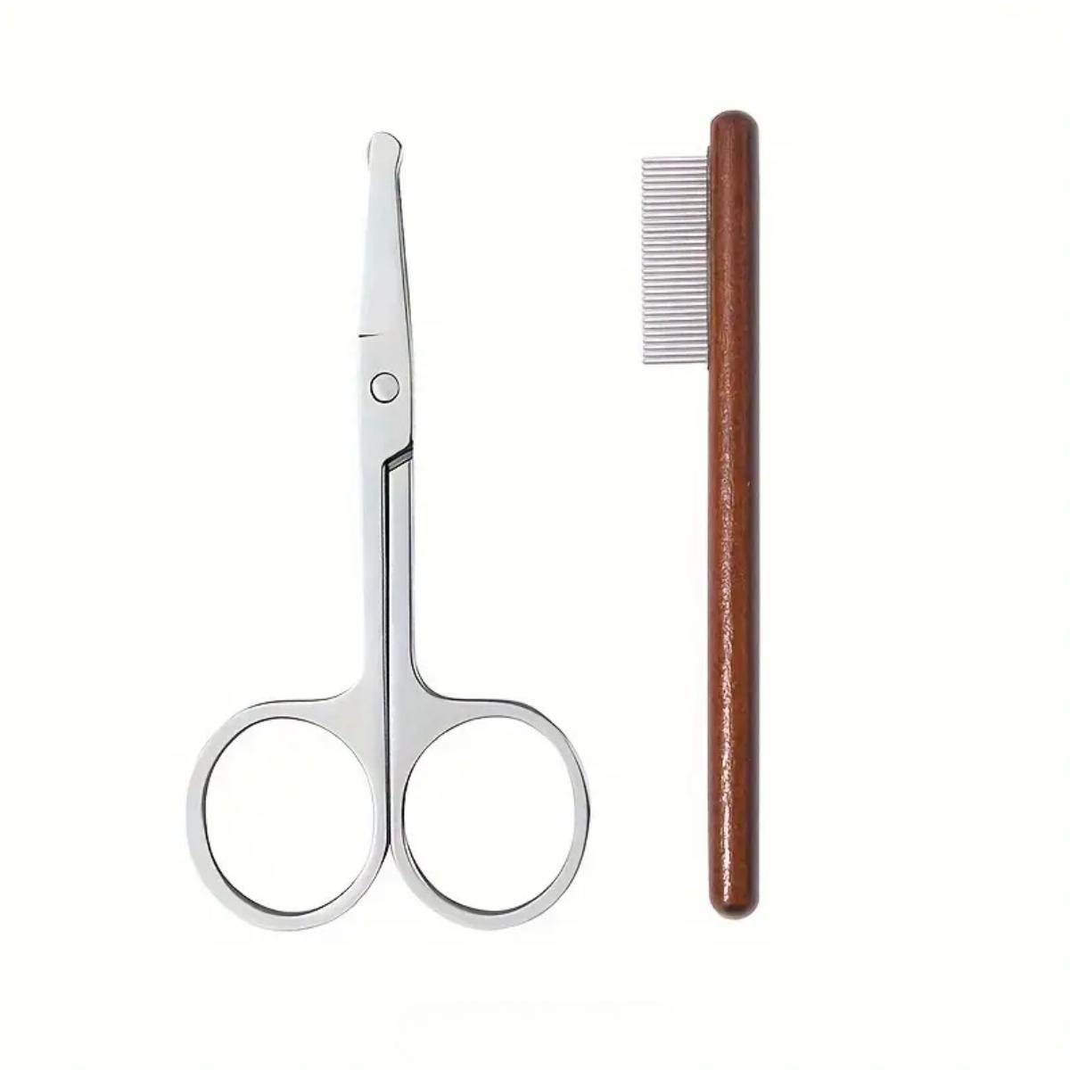 

Гребінець для чищення морди домашніх тварин Видаляє слізні плями Гребінець для видалення виділень з очей Ножиці для відновлення шерсті собаки Гребінець для шерсті кота Приладдя для чищення домашніх тварин Аксесуари