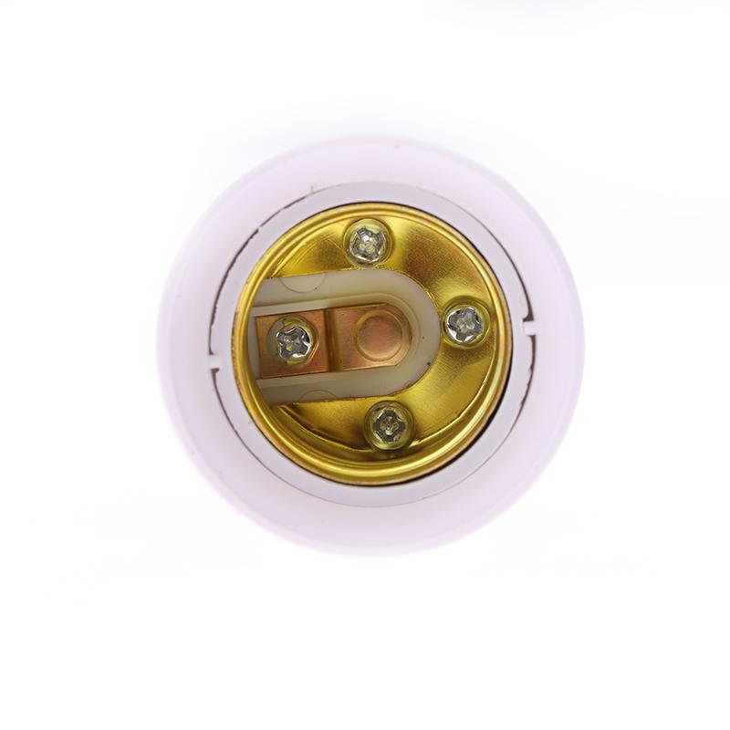 1Pc America European Plug E27 Lamp LED Bulbs Base E27 To EU US Plug Lamp Holder Converter Socket Adapter White Light Socket