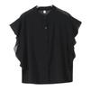 Summer Loose Short Sleeved Ruffle Sleeve Top, Thin and Niche Chiffon Shirt for Women