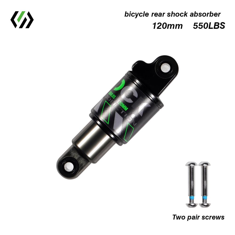 

MTB Rear Shock Absorber, Hydraulic Suspension, 120mm-200mm Travel, for 26/27.5/29 Inch Mountain Bike Downhill E-Bike 120mm-550 LBS