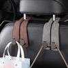 Car Seat Back Hook Conceals Bag Hook Leather Storage Solution for Organization