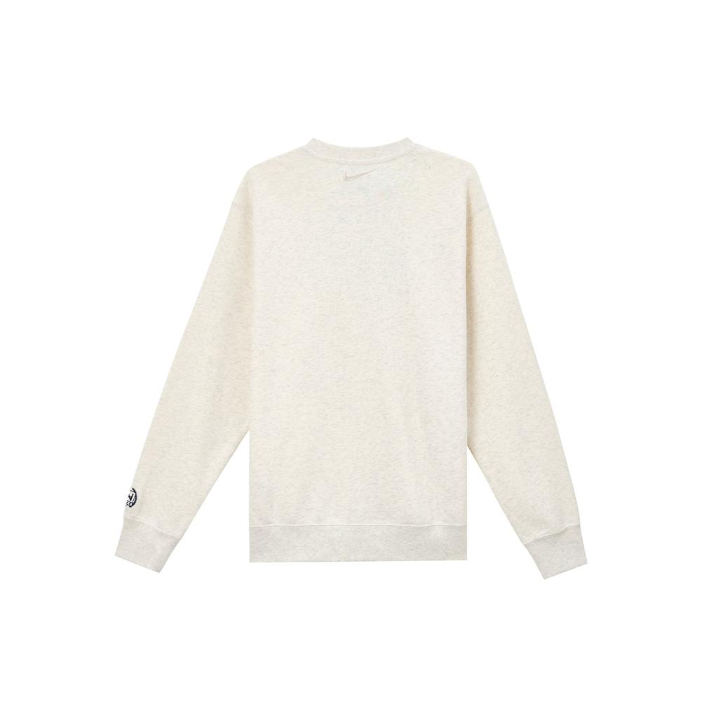 Nike Fitted Logo Embroidered Crew Neck Sweatshirt Men Tops White FZ4729-141