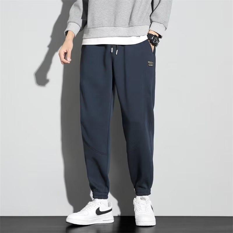 

Зимние вельветовые повседневные спортивные штаны мужские модные трендовые молодежные корсетные спортивные штаны 5XL