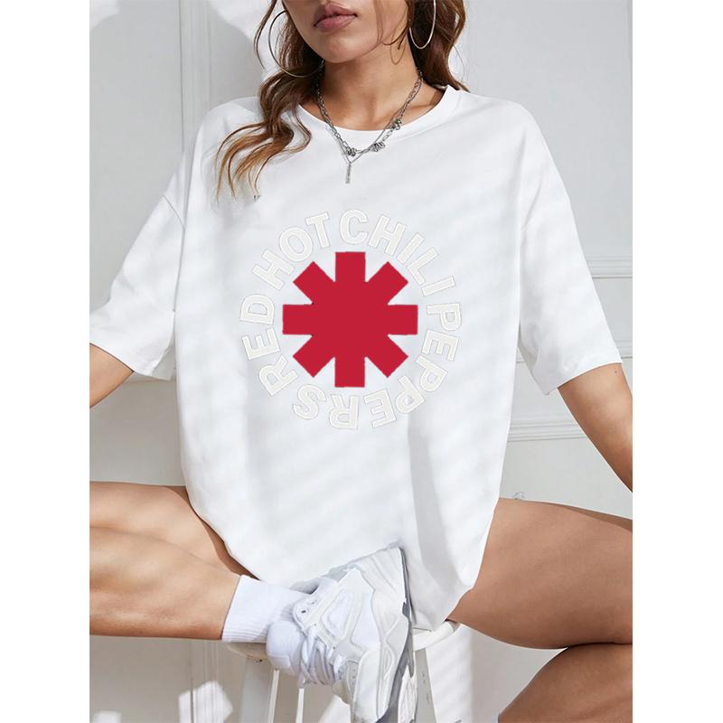 

Винтажная футболка Red Hot Chili Peppers с эффектом потертости, женская/мужская, уличная одежда, с коротким рукавом, повседневная, модная, с круглым вырезом, хлопковая, топы 4XL