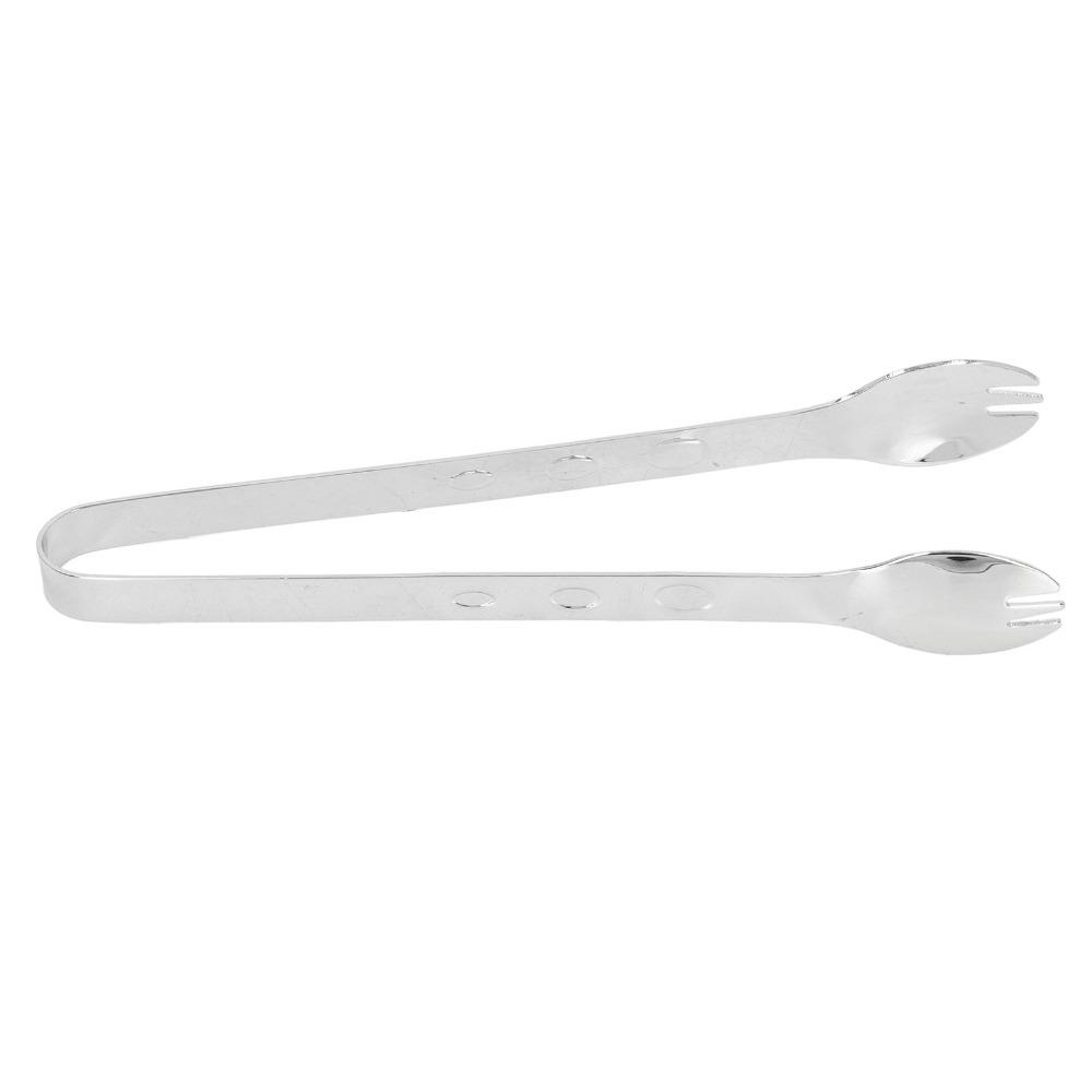 Anti-Slip Grip Food Tongs Silver Gold Ice Cube Tongs Durable Buffet Serving Clip Cocktail Party