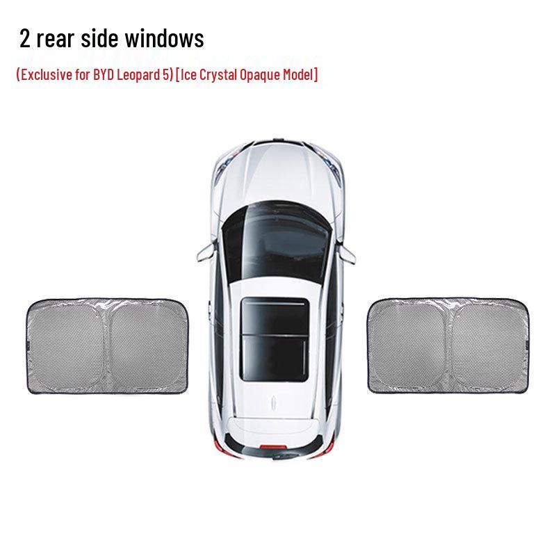 Opaque Ice Crystal Sunshade for BYD Leopard 5 - Heat Insulation & Privacy
