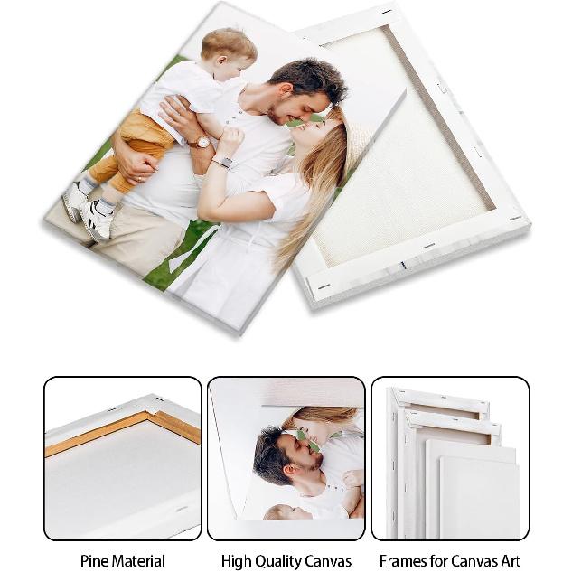Personalized  Canvas Wall Art,  Canvas Prints with Your Photos for Living Room, Bedroom, Wedding Pet Baby Family Photo Framed Wall Art, ized Photo