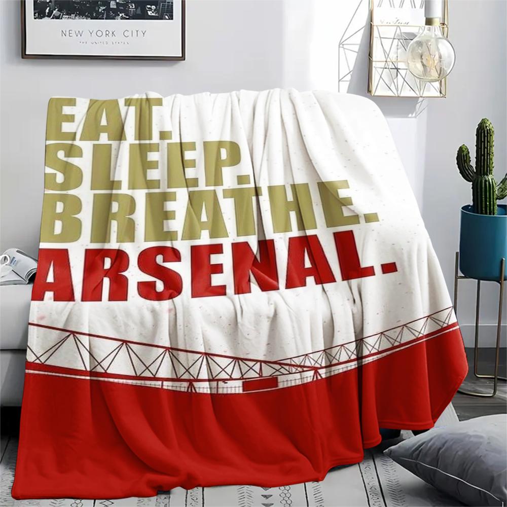 1pc Arsenal ARSENAL Print Flannel Blanket, High quality Comfortable for All Seasons, Home Decor, Warmth and Comfort, Perfect for Christmas Gifts10