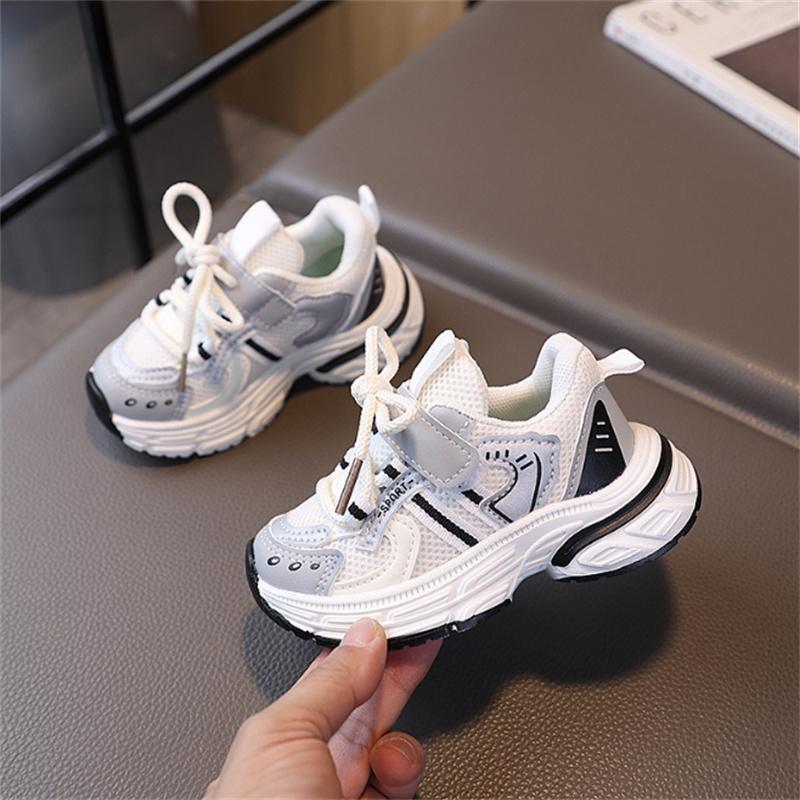 

New Spring Children Shoes Mesh Breathable Toddler Kids Sport Shoes Outdoor Tennis Soft Sole Fashion Girls Boys Sneakers 21 бежевый