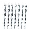 10pcs Spiral Reflective Bird Repellent Rods Scare Bird Deterrent Sticks for Garden Orchard Farm Wind Driven Twister