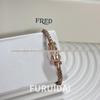 Fei Family Diamond Horseshoe Bracelet: Zodiac-Themed DIY Steel Wire for Couples