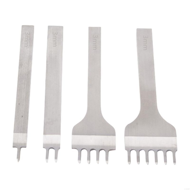 Precise Leatherworking Tool With AntiFatigue Grip Leather Hole Fork For Craft And Hobbyists Tool