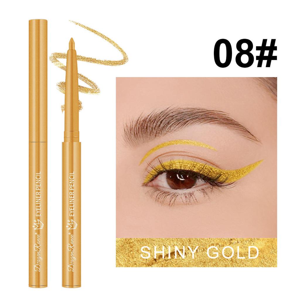 Matte Brighten Lying Silkworm Eyeliner Gel Pen Waterproof Quick Drying Pink Brown Ultra Fine Eye Shadow Pen Not-Smudge Makeup