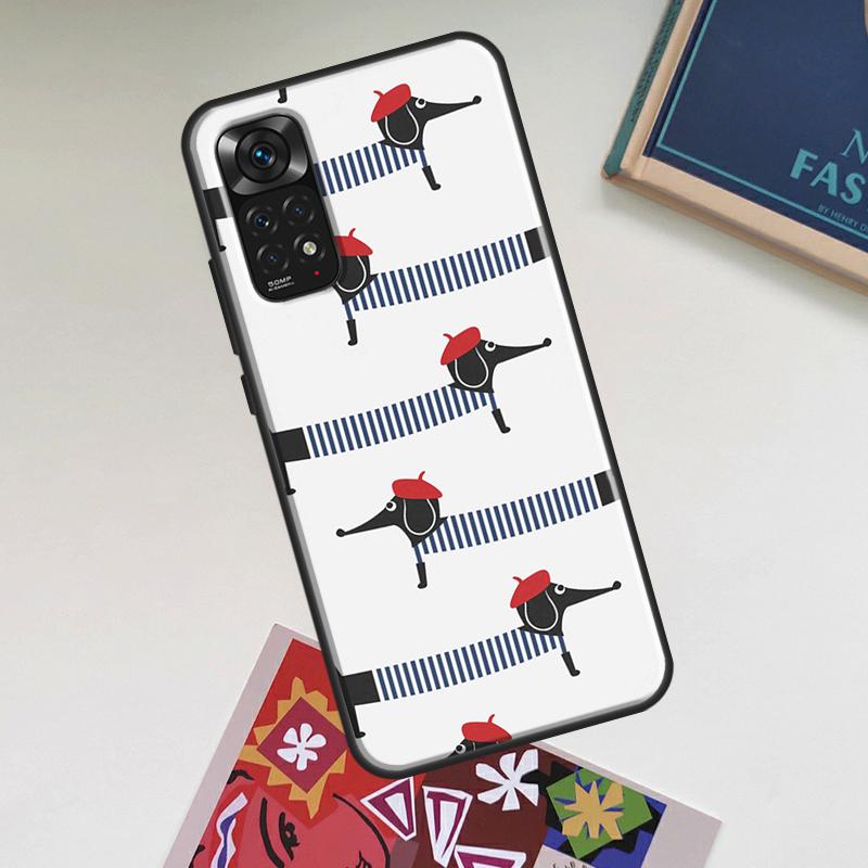 Dachshund Sausage Dog Case For Xiaomi Redmi Note 12 Pro Plus 8 9 10 11 Pro 8T 9S 10S 11S 12S 9C 10A 10C 12C Cover