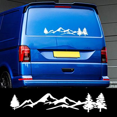 Nature Mountain Graphic Versatile Sticker Vinyl Decal For Cars SUV Truck Off-Road RVs Car Window Body Side Door Trunk Decoration